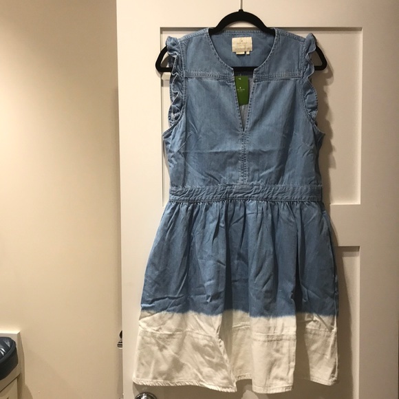 kate spade dip dye denim dress